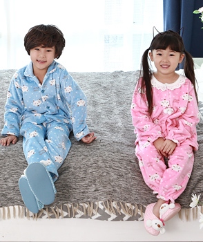 [원더풀라이프][국내제조]wd6123 오즈[kid]아동잠옷상하세트 극세사